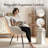 Modern Upholstered Dining Side Chair with Metal Legs - Comfortable Accent Chair for Kitchen or Dining Room-46845003