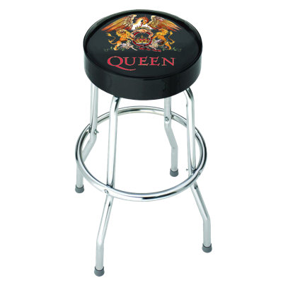 Swivel Upholstered Counter Stool with Metal Frame