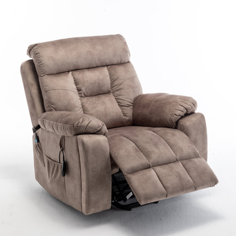 Fauteuil inclinable électrique pour personnes âgées, Brun antique