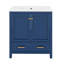 Ensemble de meuble-lavabo 60 po, double meuble-lavabo, double lavabo en céramique, tablette de rangement et tiroirs divisés-89698511