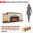 90-Inch Wide Fireplace TV Stand with 36-Inch Insert and LED Lights – Mantel Media Console for TVs Up to 100 Inches-129504718