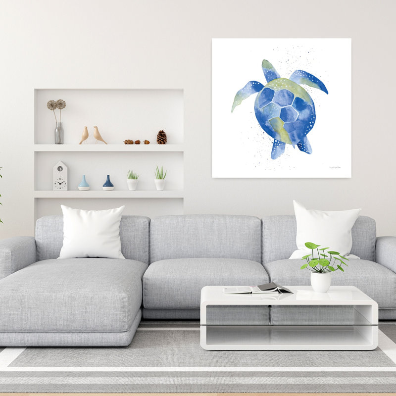 Tortue de mer, art côtier, H 36 po x l 36 po