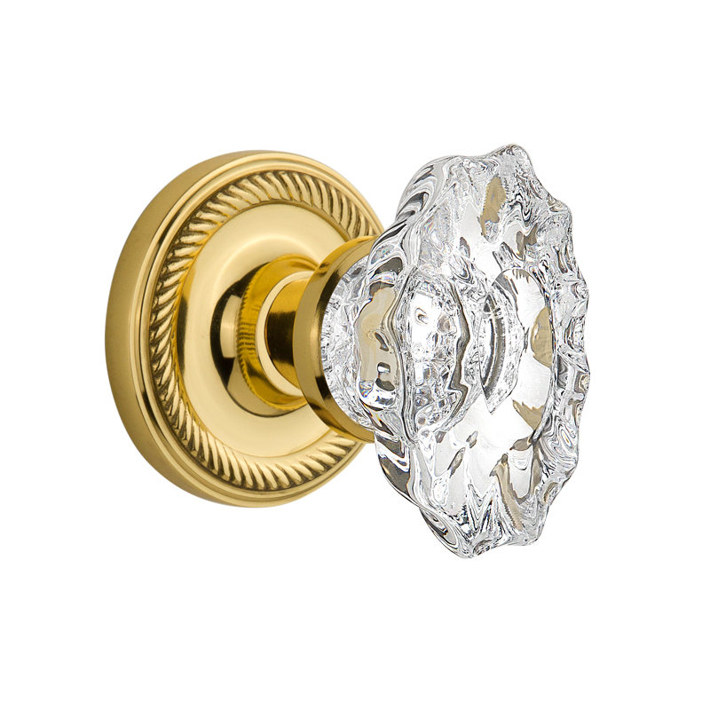 Rope Rosette with Chateau Door Knob Nostalgic Warehouse 