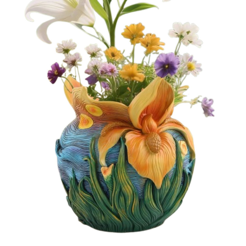 Pot de fleurs en résine Starry Sky