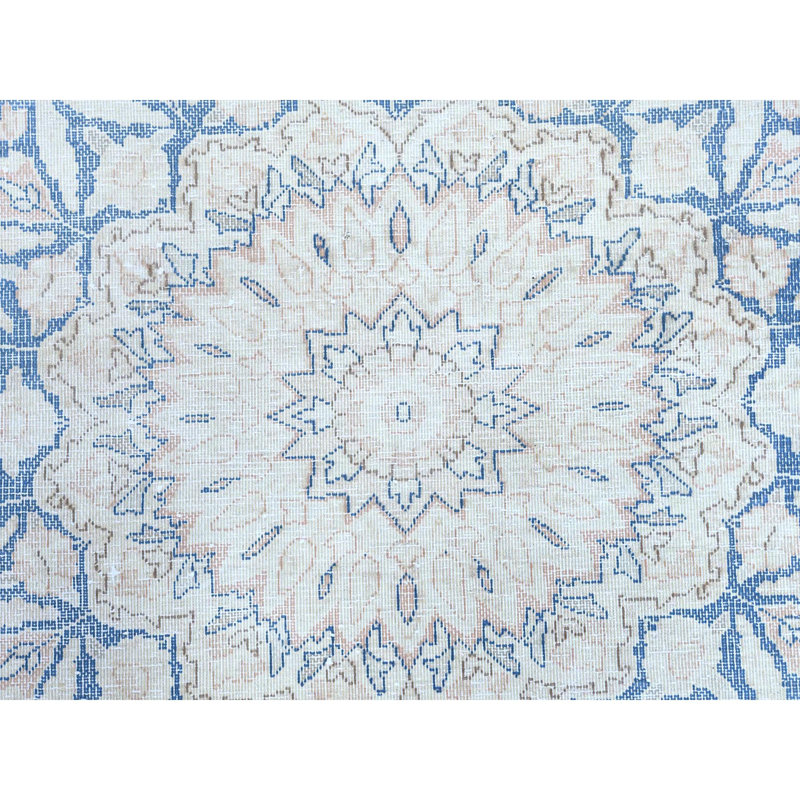 Tapis persan Kerman de 10 pi x 2 po x 13 pi 4 po délavé à la main rouge vieilli, aspect ciselé, aspect vieilli 9379E28BF7E94CF285DA01BF4DC7CBE3