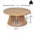 Acacia Wood Patio Furniture Set,Outdoor 3 Seater Daybed(With Water Resistant Thick Cushions)And Round Coffee Table-1900799194-1900799199