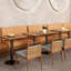 Bancs de restaurant simples et décontractés