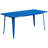 Lubron 31.5'' x 63'' Rectangular Metal Indoor-Outdoor Table Set with 4 Arm Chairs-24678765-98689510