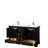 Deborah 60 " W Freestanding Standard 2 Double Vanity Bathroom Vanity With Quartz Top with Mirror-98146991-98146995-98146997