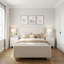 Structure de lit simple moderne pour enfants avec pieds ronds-282862708