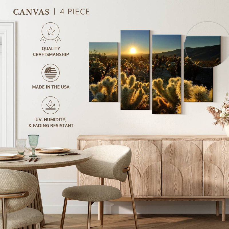 Harnek Cholla Cactus Garden, 54'' H x 84'' W