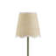 18" Metal Table Lamp With Natural Shade-1147707099