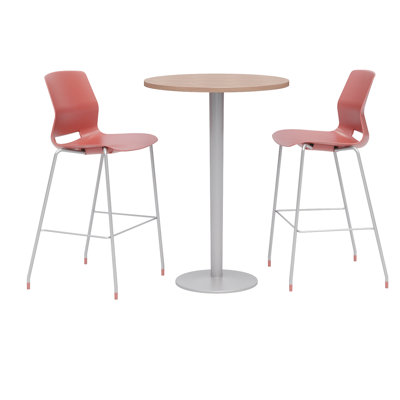 30" L Round Breakroom Table and Chair Set