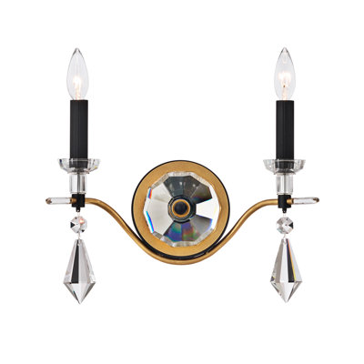 Tempest 2 Light Crystal LED Wall Sconce
