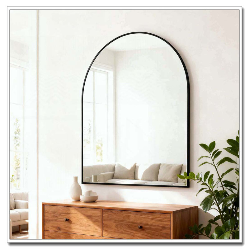 Miroir mural pour salle de bain, Noir