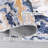 Modern Abstract Area Rug 8x10, Low Pile Washable & Non-Slip Carpet for Living Room, Bedroom, Blue-856388421