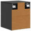 34.5cm W Manufactured Wood Bedside Table-317816456