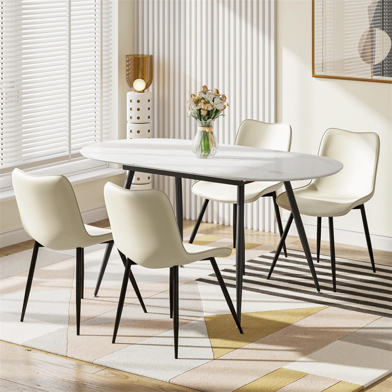 Pecatonica 4 - Person Dining Set, Beige
