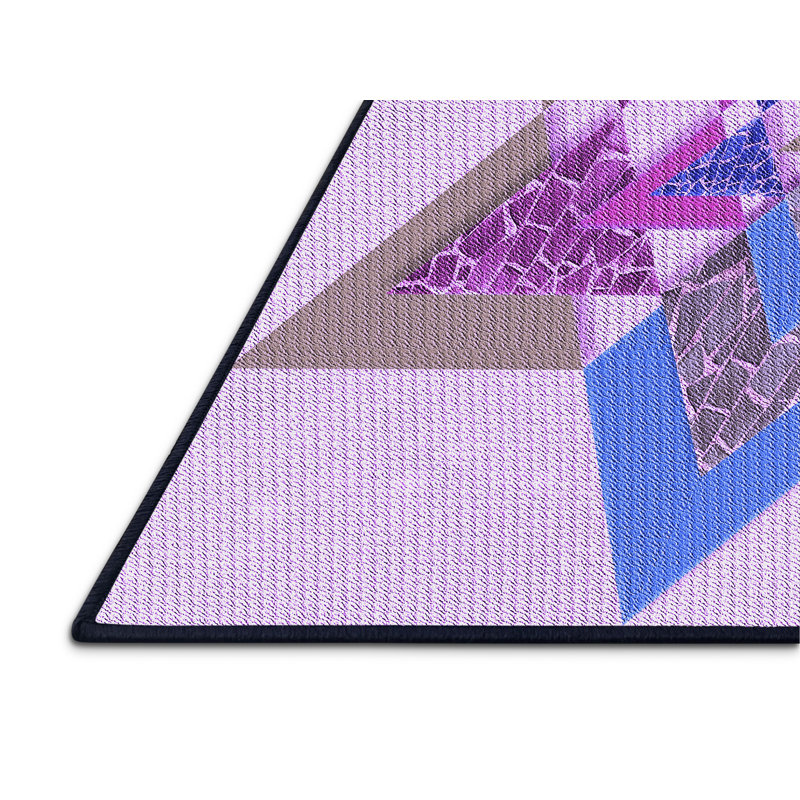Washable Abstract Indoor Rug, Runner 2' x 5'