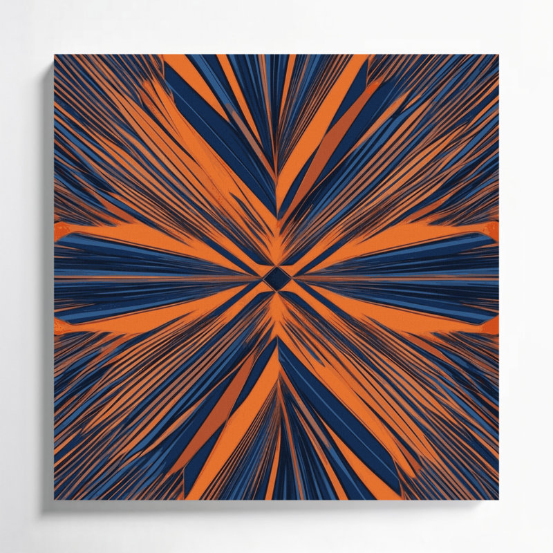 Op Art 56 Grey Canvas Wall Art, 12" H x 12" W