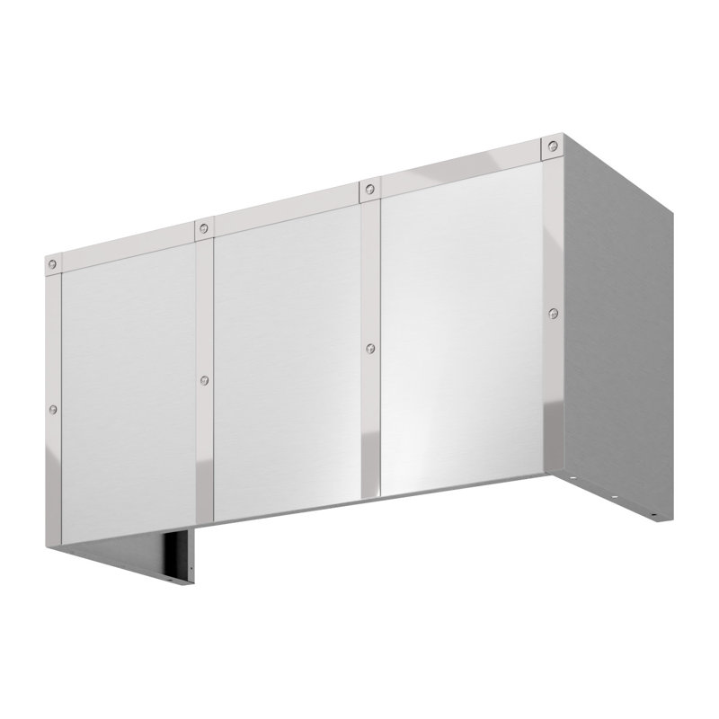 Designer Duct Cover For Zephyr Forte Wall Custom Hood In Stainless Steel, 18" H x 48" W x 14" D
