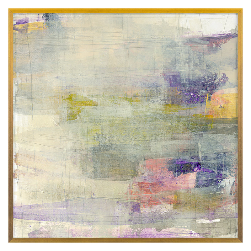 Layered Motion 3 Print by Harris, Maeve, Gold Framed, 28" H x 28" W