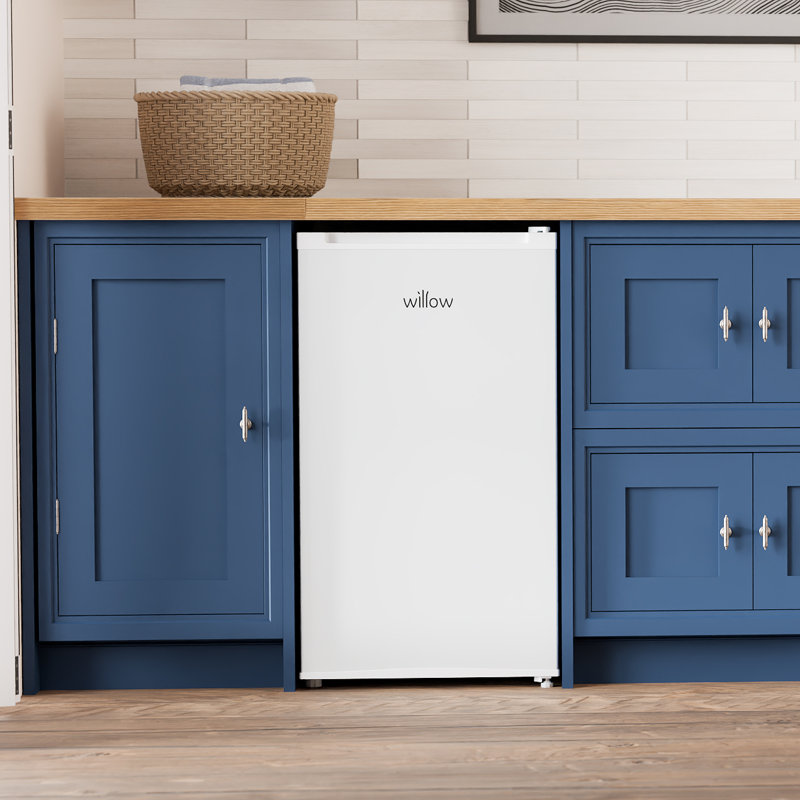 Willow W48UCLW 94L Small Under Counter Fridge with Recessed Handle