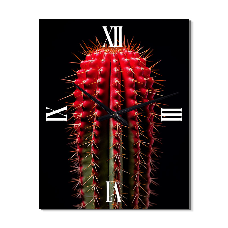 Horloge murale moderne Cactus, Grand