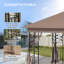 Abri de jardin en métal 10 po x 11,5 po Outsunny