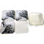 Acrylic Agate Ceramic Jute Leather Crystal Square Round 4 Piece Coaster Set with Holder Set