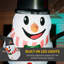Bonhomme de neige gonflable de Noël suspendu - Tissu Ip44 résistant aux intempéries, souffleur inclus, ancrage facile (ventouses)