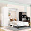 Lit escamotable avec garde-robe, bureau et station de charge Murphy