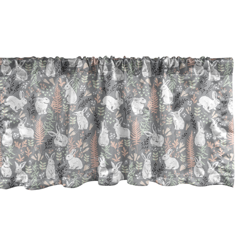 Ensemble de 2 cantonnières Ambesonne Owls, L 54 po x L 12 po