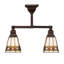 2 - Light Semi Flush Mount