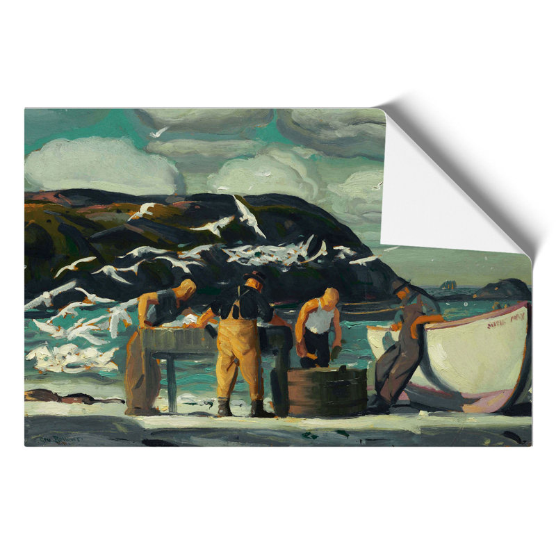 Cleaning Fish by George Bellows - Frameless Print, 21cm H x 30cm W x 0.1cm D