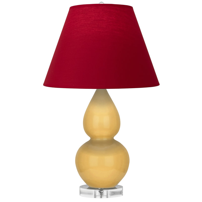 Petite lampe d'appoint à double gourde, Jaune, Rouge
