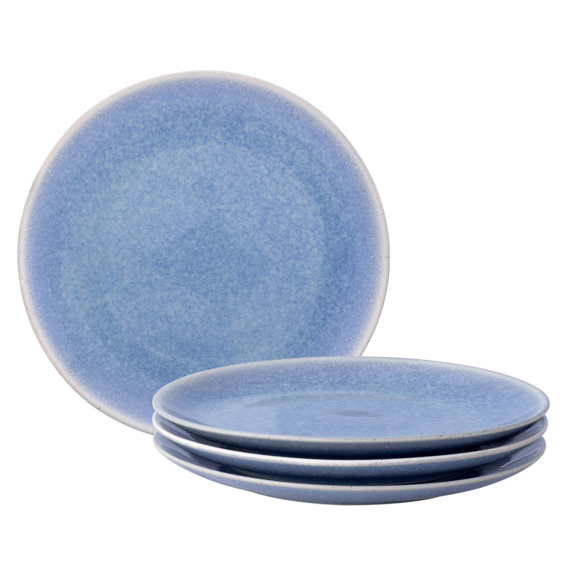 Ensemble de 4 assiettes à salade Colorwave Azure, 8,25 po