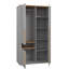 Surfinio 3 Door Wardrobe in Grey and Catania Oak, 109 cm