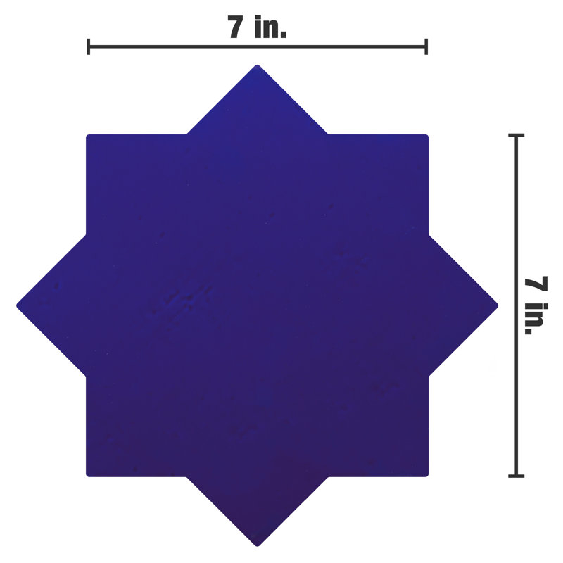Argile Star 7 In. X 7 In. Porcelain Floor And Wall Tile