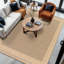 Saraya Boho Jute-Look Beige Brown Area Rug-1001338048