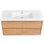 Meuble-lavabo mural 48 po avec lavabo blanc