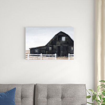 «Black Barn II» par Ethan Harper - reproduction d'art sur toile tendue