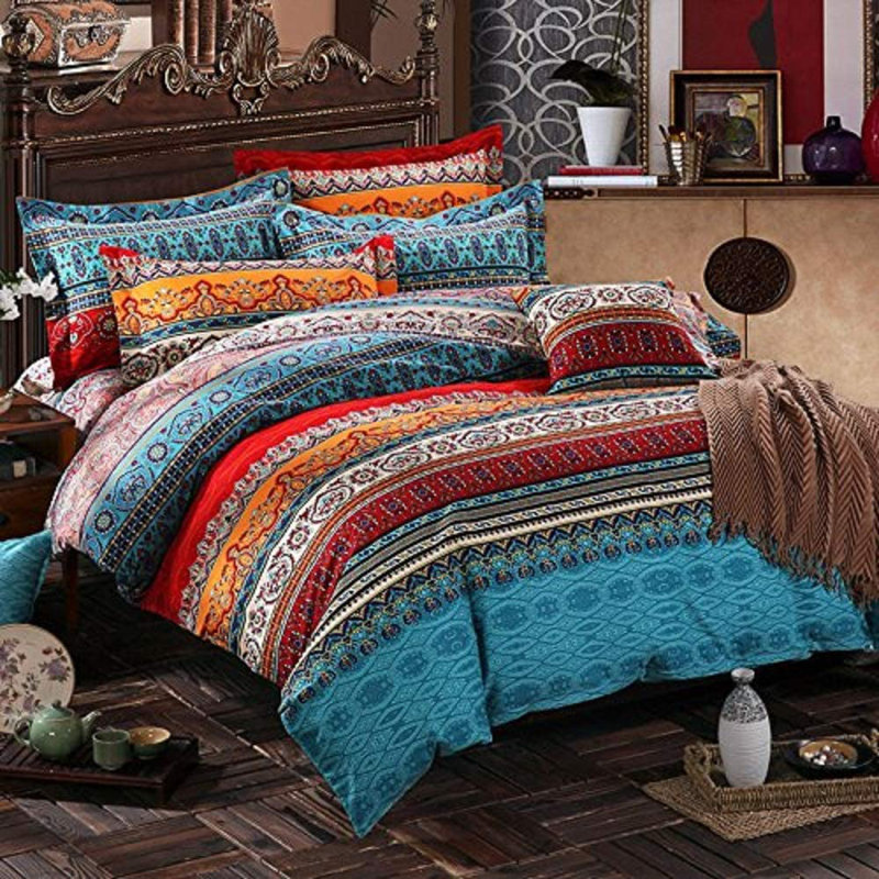 Nayoroom Twill Geometric Shapes Duvet Cover Set, Twin Duvet Cover