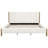 Dawnn Boucle Upholstered Bed With Thick Headboard & Wooden Legs-111010558