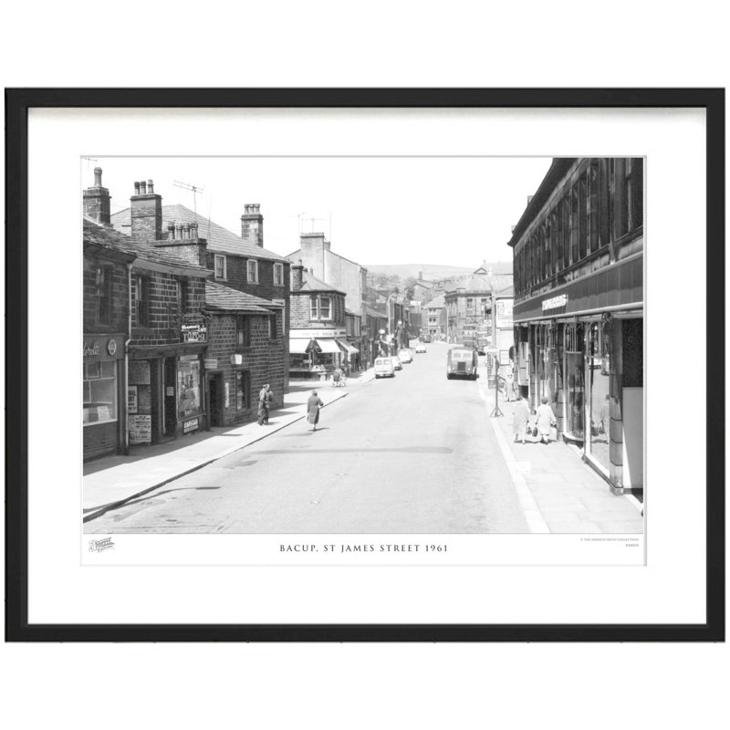 Bacup, St James Street 1961 by Francis Frith - Single Picture Frame Print, 60cm H x 80cm W x 2.3cm D