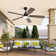 132cm Modern Dual-purpose Ceiling Fan Light with Remote Control