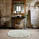 Cotton Area Rug in Olive/Gray