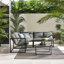 Saejin Outdoor 5 Seater Garden Corner Sofa Lounge Set for Modern Garden Patio (Cover Included)-352174737