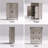 Wavy-Design Double-Door Shoe Cabinet Large Capacity, Adjustable-599195702