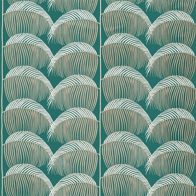 Manila Embroidery Fabric, Eucalyptus